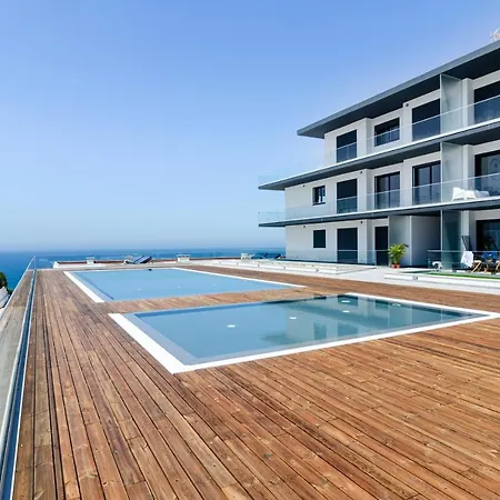 Ocean Views - New Private Condominium With Pool & Sea Views Nazare Exterior photo